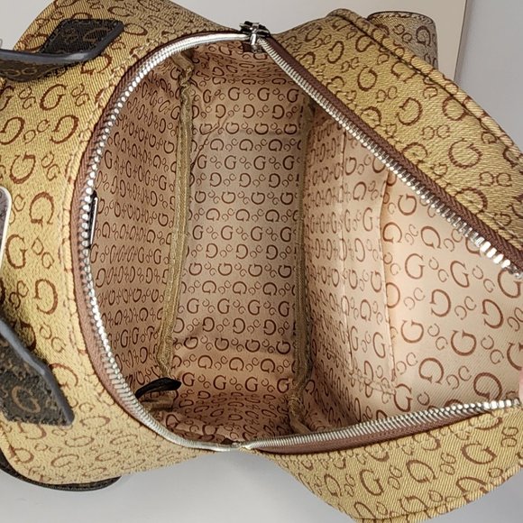 Guess Maxina Logo Mid-Size Backpack - Mocha Brown - NWT - Picture 7 of 7